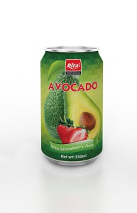 330ml Avocado with Strawberry Juice